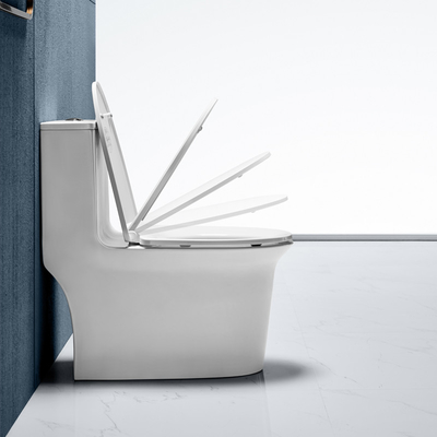 Dual Flush Elongated One Piece Toilets 0.9/1.3 GPF Siphon Jet