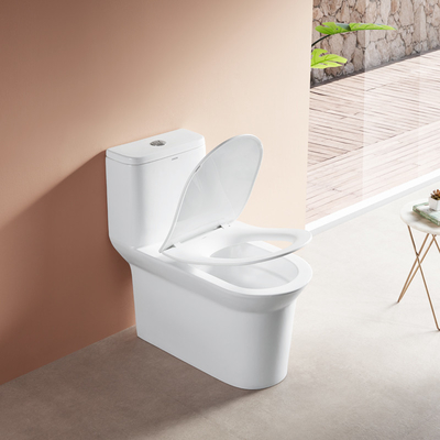 1 Piece Chair Height Elongated Toilet With Seat Cover