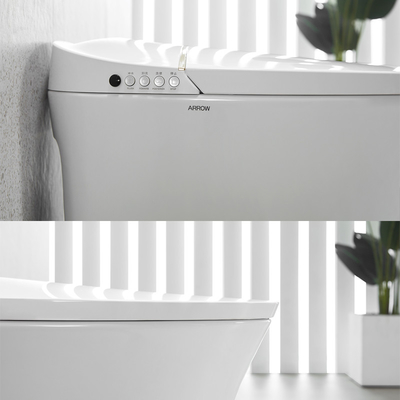 Automatic Flush One Piece Smart Toilet Seat Heating 690x410x470mm