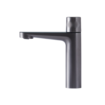 200mm Height Matte Black Single Hole Faucet Bathroom Brass Faucet Tap