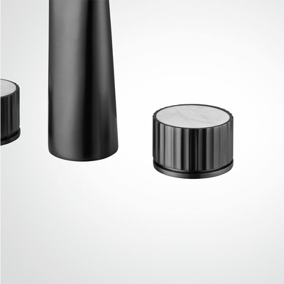 Widespread 3 Hole Two Hand Bathroom Sink Faucet 200mm Width