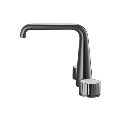 Widespread 3 Hole Two Hand Bathroom Sink Faucet 200mm Width