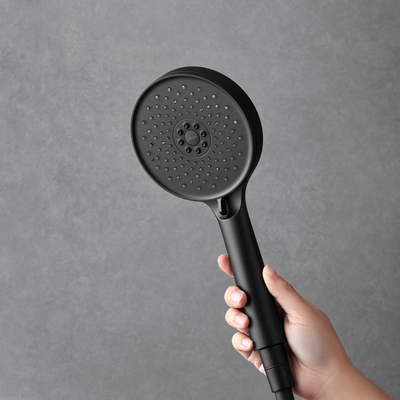 10 Inch Rain Shower Head With Handheld Spray Matte Black High Pressure