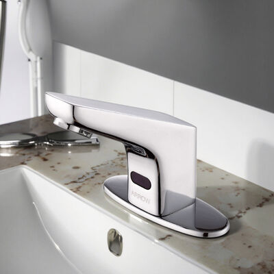 ARROW Brand Modern Electronic Sensor Faucet with Ceramic Valve Core Chrome Plating Deck Mounted for Public Spaces