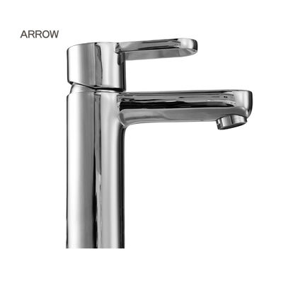 ARROW Chrome Plated Single Handle Basin Mixer Faucet with Ceramic Valve Core for Bathroom Sink