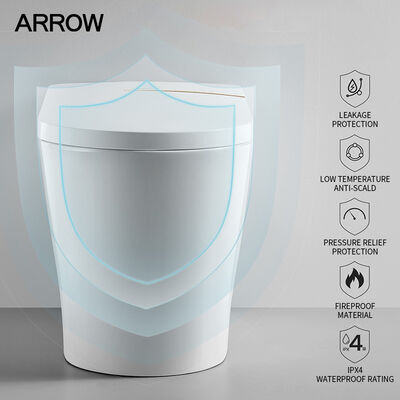 ARROW Modern Smart Toilet with Siphon Flushing Heated Seat and Remote Control Intelligent Bidet Toilet